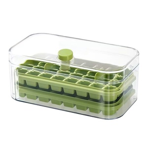 32/64 Kühlschrank Eis Aufbewahrung sbox Küche Tragbare Pop Ball Maker Form Eiswürfel schale mit Deckel für Haushalt Whisky Cocktail - Product Image 1