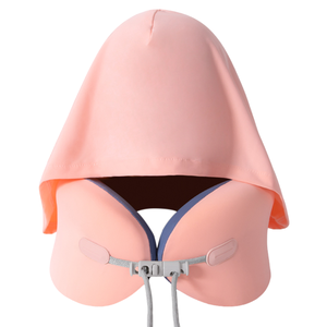 Almohada de cuello de viaje con capucha de espuma viscoelástica de seda helada 360 ° Cool Comfort Pack Away Hood - Product Image 1