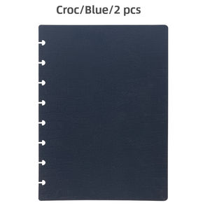 Journal A5 personnalisé en cuir PU d'apparence premium et réutilisable avec impression crocodile pour carnet relié à disque et <span class=keywords><strong>couverture</strong></span> de carnet de notes planificateur - Product Image 2