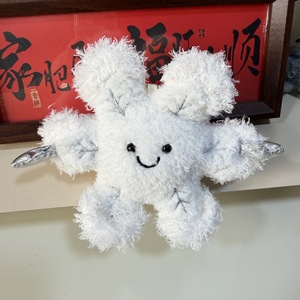 Wholesale New Snowflake Dolls Christmas Plush Toys Cute Plush Dolls <strong>Keychains</strong> Pendant Exquisite Plush <strong>Keychains</strong> Children's Gift - Product Image 4