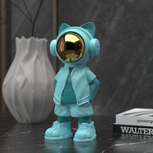 Artesanía de resina de astronauta Art Deco, adornos de escritorio decorativos suaves para el hogar, sala de estar, oficina, gabinete de vino, regalo de apertura perfecta - Product Image 2