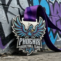 Médaille en métal personnalisée de haute qualité avec rubans, plaquée or, gravure 3D, médaille de récompense, médaille de course sportive, médaille personnalisée pour les finalistes