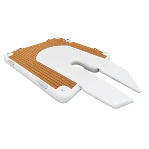 Opblaasbare Zwem Eiland Drijvende Bootmatten Drop Stitch Folieboard Jet Ski Dock Single 2M