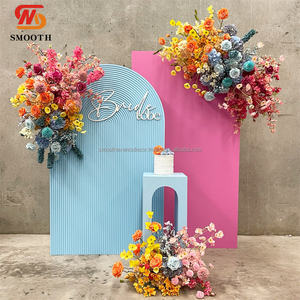 ชุดขาตั้งฉากหลังโค้งดีไซน์ใหม่ SMOOTH จำนวน 3 ชิ้น สำหรับงานแต่งงาน ทำจากอะคริลิค PVC คุณภาพดี - Product Image 6