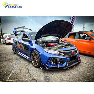 Leishuo PP/карбоновый передний бампер и рамка противотуманных фар для 10th Honda Civic модифицированный TR <span class=keywords><strong>JDM</strong></span> Civic конкурентоспособный стиль - Product Image 4