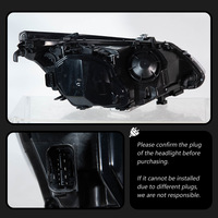 Ensemble de phares LED bicolores WLJ Plug-and-play style M5 avec DRL pour BMW Série 5 E60 2003-2010 Jaune et Blanc