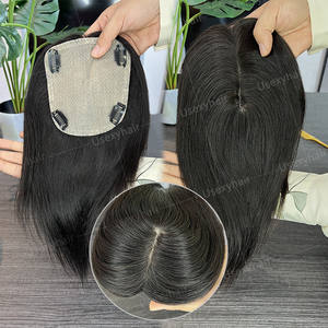 4.5x6 Injection cheveux femmes toupet cheveux humains soie topper cheveux humains topper pour les femmes - Product Image 2