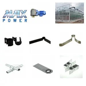 MAXPOWER Greenhouse Agricultural shade net shading system accessories pinion rack roller connector clamp