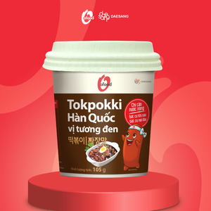O'Food Tokpokki Instantáneo BBQ 105g, Pastel de Arroz Coreano Ahumado y Sabroso en Vaso, Comida Rápida, Snack, Venta al por Mayor, Empaque en Cartón 2026 - Product Image 1