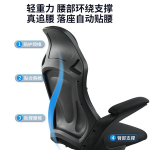 Silla de Oficina Giratoria de Malla Estilo Gaming HC-171W-2 con Reposabrazos y Altura Ajustable - Product Image 5