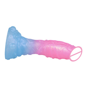 YOCY Drop Shipping XXL Dildo luminoso per le donne masturbazione <span class=keywords><strong>Soft</strong></span> anale Plug per adulti massaggio anale forte aspirazione giocattoli del sesso per gli uomini - Product Image 5