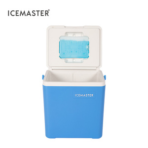 Icemaster 7 14 26 45L Cắm Trại Dã ngoại <span class=keywords><strong>PU</strong></span> tạo bọt tích hợp icebrick bền bánh xe thực phẩm băng ngực hộp mát với cavas di động - Product Image 6