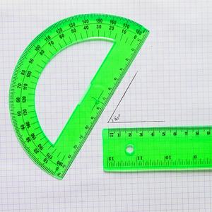 Ensemble de règle en plastique, <span class=keywords><strong>4</strong></span> pièces, 8 pouces, <span class=keywords><strong>pour</strong></span> mathématiques directement à l'usine, outils de géométrie personnalisés, Ps - Product Image 4