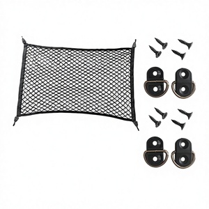 Filet de rangement personnalisé pour <span class=keywords><strong>coffre</strong></span> de <span class=keywords><strong>voiture</strong></span>, filet élastique rétractable pour bagages, accessoires de rangement plats, fabriqué en Chine - Product Image 1