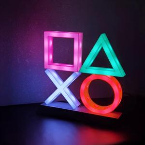 Lampada luminosa icona del gioco per lampada decorativa a controllo vocale <span class=keywords><strong>PS4</strong></span>/PS5 lampada colorata a lume tipo 4 atmosfere da tavolo piccola luce notturna - Product Image 5