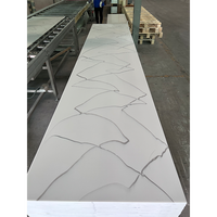 Prix d'usine, grande dalle de marbre artificiel Dupont 6-30 mm, plateau de table en marbre artificiel sans joint