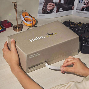 カスタムパーソナライズクラフト製品ロゴ手作りジッパー送料郵送用接着剤ティールオープンポスタルセルフシール紙カートンボックス - Product Image 1