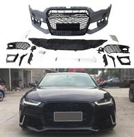 Car 2016 -2018 A6 S6 Kit de carrosserie de pare-chocs avant RS6 Style Look avec calandre pour Audi A6 S6 C7.5 2016 2017 2018