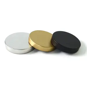 38/400 45/400 53/400 58/400 70/400 89/400 Gold Matte Black Metal Lids Tinplate Unishell Caps For Bottles And Jars