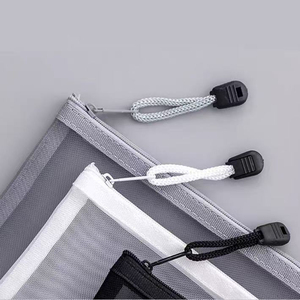 A5 công suất lớn nylon lưới dây kéo lưu trữ túi bút trong suốt túi tài liệu cho các trường học sử dụng - Product Image 3