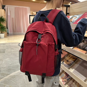 กระเป๋าสะพายไหล่ไนลอนน้ำหนักเบาหลายช่องกระเป๋าเป้สะพายหลังแบบมีซิปลำลองแบบพกพาความจุขนาดใหญ่กระเป๋าเป้สะพายหลังเดินทางสำหรับทุกเพศทุกวัย - Product Image 4