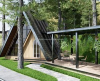 Petites maisons portables une cabane à cadre maison écologique maisons architecturales haut de gamme maison préfabriquée d'hôtel de retraite de luxe