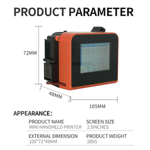 Printer Inkjet Mini portabel, untuk pengkodean Batch tanda kotak - Product Image 3