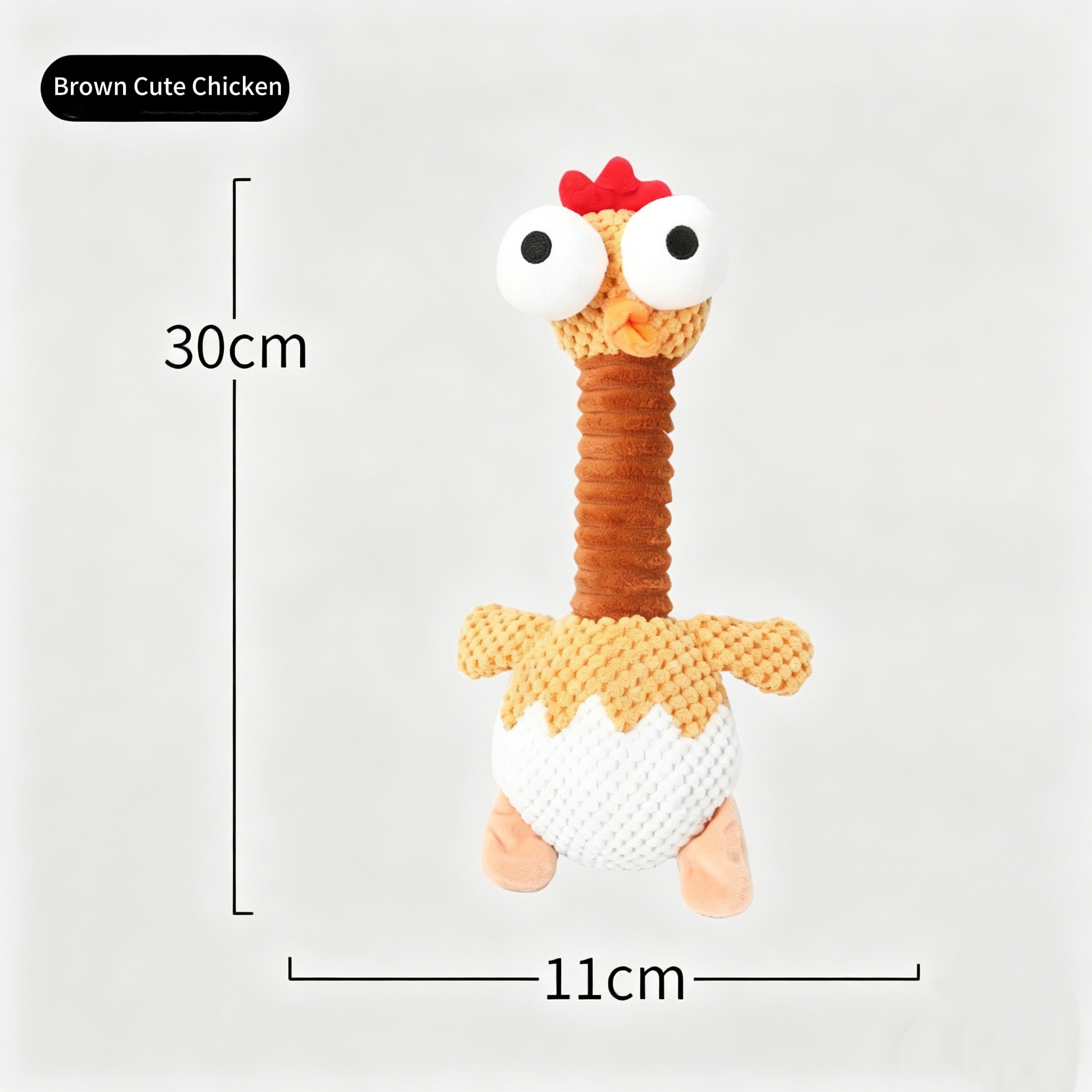 Pollo marrone carino