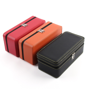 Estuche de viaje de lujo de PU con cremallera para joyas, de doble capa, multifuncional, para colección de anillos, colgantes, brazaletes y collares. - Product Image 5