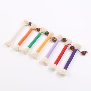 Interactive Cotton Rope Stick Chew Toys for Pets Relieve Boredom and <b>Worm</b> Addiction Grinding Teeth Cleaning Cat Chew Toys - Product Image 1