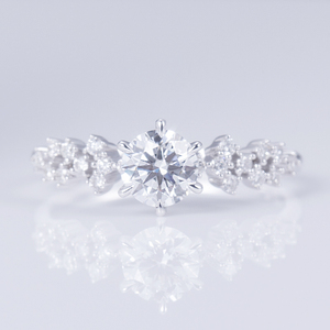 MSR-642 18K oro donna gioielli personalizzati laboratorio diamante anello solitario regalo e fedi nuziali per donna - Product Image 4