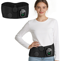 Ceinture chauffante portable sans fil pour les hanches, rechargeable par USB, compresse chaude vibrante, masseur de la taille et des hanches