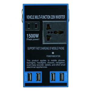 Xe đa chức năng 12v24vdc chuyển đổi AC220V USB ổ cắm sạc nhanh xe điện biến tần - Product Image 2