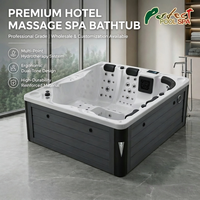 Baignoire de massage professionnelle pour villa, spa à remous, bain à remous pour 2-3 personnes, hydrothérapie, vente en gros