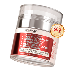 Crème Hydratante Anti-Âge Éclaircissante au Niacinamide, Collagène d'Escargot et Rétinol, Anti-Taches Foncées, Sans Silicone - Product Image 1