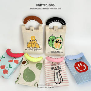 Nouveau Sac à Main Tricoté Simple et Mignon de Style Dessin Animé 2026, Sac Bandoulière Tendance Petite Taille pour Téléphone Portable, Vente en Gros pour Femmes - Product Image 2