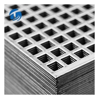 Maille perforée en aluminium de tôle perforée de trou carré