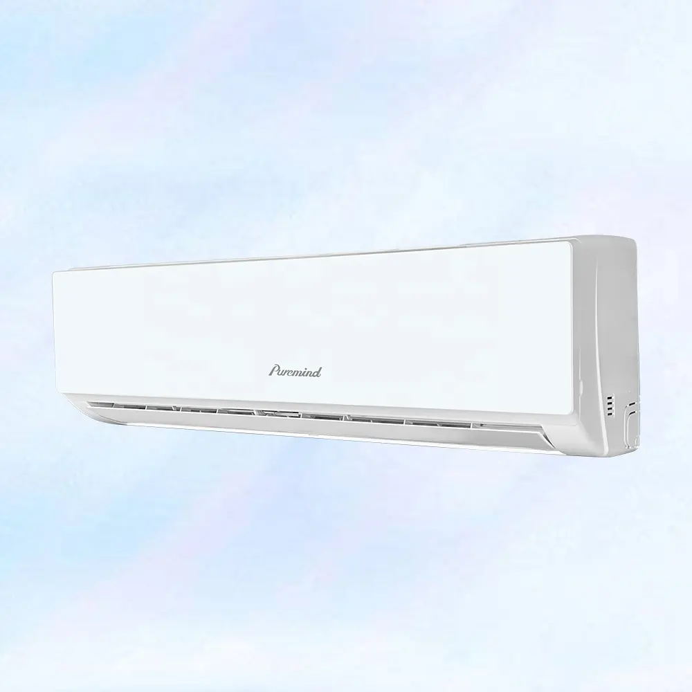 Puremind produto popular 12000 18000 btu montado na parede, ar condicionado resfriador inversor sistema dividido uso em salão varinha