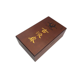 Caja de madera para almacenamiento de vino rectangular de 105 mm de alto y 9 mm de grosor con logo personalizado para regalo o uso artesanal. - Product Image 1