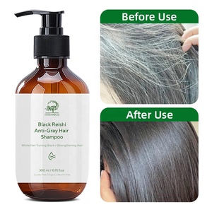 OEM ODM Organic Melanin Boosting Anti-Graying <strong>Darkening</strong> Black Ganoderma Anti-Gray <strong>Hair</strong> <strong>Shampoo</strong> for Gray <strong>Hair</strong> - Product Image 2