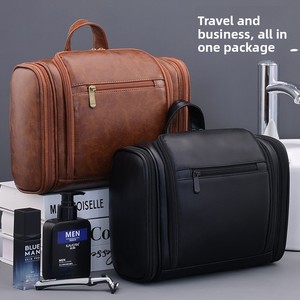 <span class=keywords><strong>Neceser</strong></span> de Viaje Grande de Cuero para <span class=keywords><strong>Hombre</strong></span>, Multifuncional, Impermeable, con Separación para Artículos Secos y Húmedos, Portátil, para Maquillaje - Product Image 2