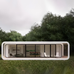 Casa modulare prefabbricata in acciaio portatile di lusso per uso domestico e alberghiero le <span class=keywords><strong>capsule</strong></span> dello spazio muovono i baccelli di mela per le ville - Product Image 5