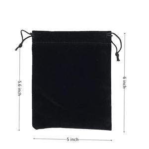 Pochette Veet écologique personnalisée pour pack de bijoux et accessoires d'affichage sac à cordon pour sac d'emballage pratique - Product Image 1