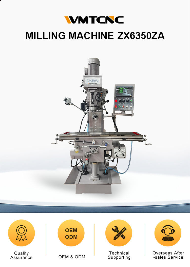 ZX6350ZA Turret Fresadora Universal Swivel Head Milling Machine