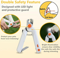 2026 Hersteller Neues Design Professionelle Haustier-Nagelschere Hunde-Nageltrimmer Krallenschere mit LED-Licht Exklusive Agenturunterstützung