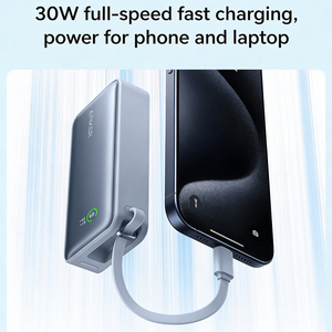 Anker A1259 Nano 10000mAh พาวเวอร์แบงค์แบบพกพา สายชาร์จในตัว รองรับการชาร์จเร็ว 30W PD พร้อมหน้าจอ LCD แสดงผลแบบดิจิตอล - Product Image 5