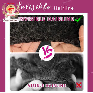 Nueva media peluca 3 en 1 Afro Kinky Curly Raw Birmese Peluca de cabello humano Seamless Flip Over Cordón No Leave Out Wear Go Glueless Pelucas - Product Image 4