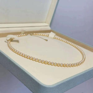 Collar de Perlas con Diseño de Globo de Aurora Boreal Natural, Colorido, Retro, de Lujo, Cadena de Clavícula Pequeña y Exclusiva - Product Image 4