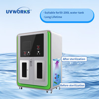 Stérilisateur de réservoir UVWORKS à LED UVC haute puissance, capacité de désinfection puissante pour les réservoirs d'eau de grand volume de 50 à 200 L