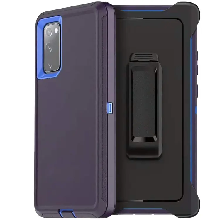 S20 FE defender case,Heavy Duty Full Body Protection Shockproof Cover with belt clip defender case for Samsung Galaxy S20 FE